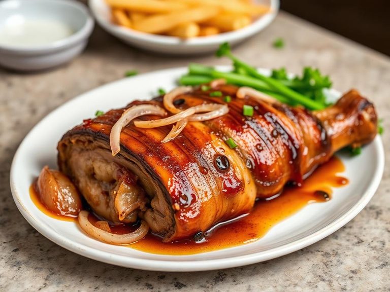 Pig Stomach with Onions