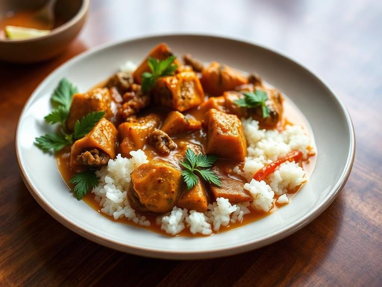 Pigeonpea and coconut curry