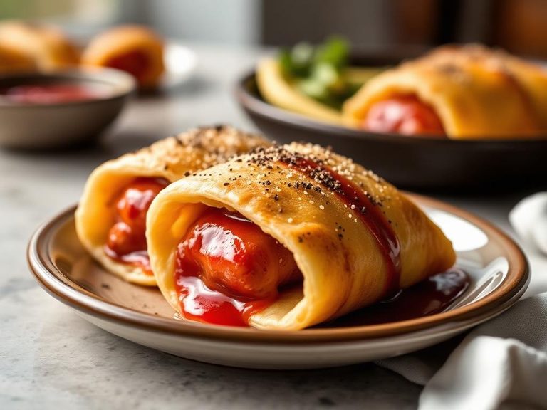 Pigs in a Blanket (pancake-wrapped)