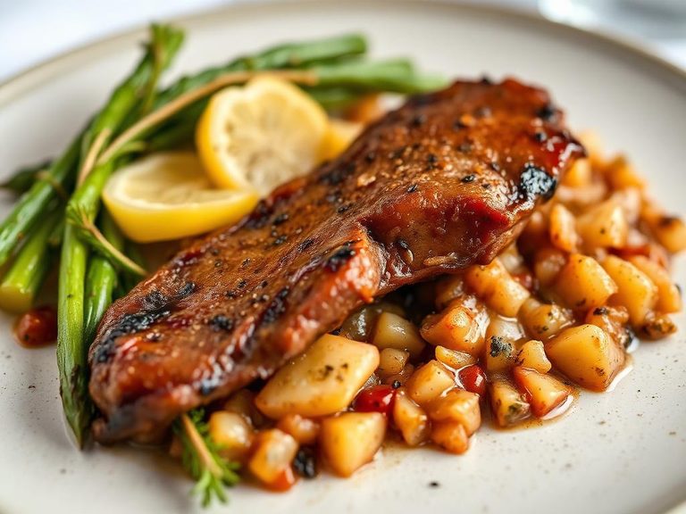 Pike liver and potato hash