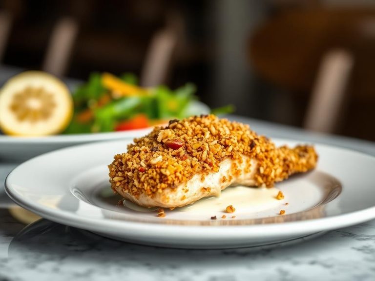 Pili Nut Crusted Fish