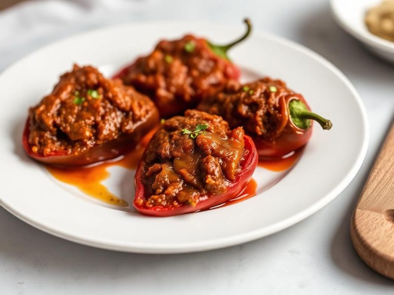Pimientos Rellenos de Carne