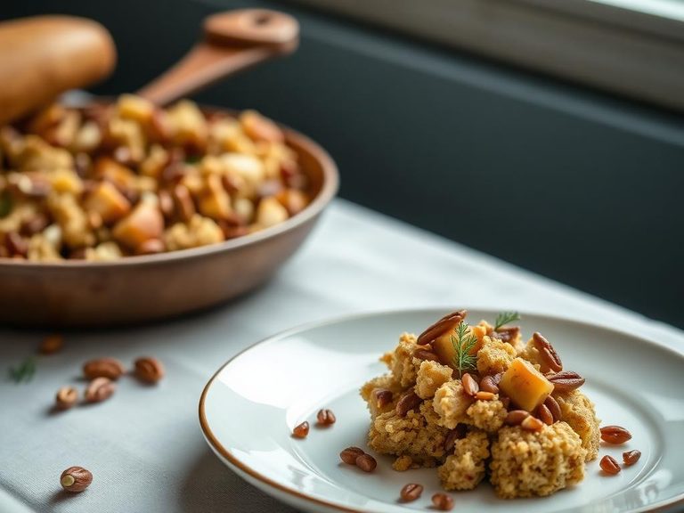 Pine nut-studded stuffing