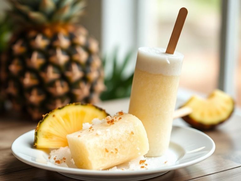Pineapple Coconut Ice Pop