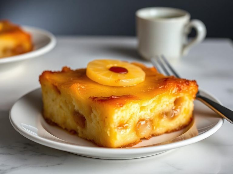 Pineapple Upside-Down Bread Pudding
