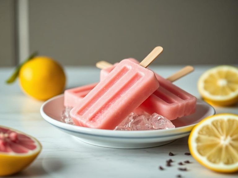 Pink Lemonade Popsicles