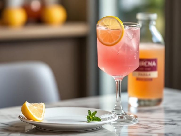Pink Lemonade Vodka Cocktail