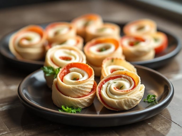 Pinwheel appetizers with cream cheese