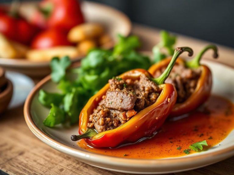 Piquillo Pepper Stuffed with Brisket (Spanish)