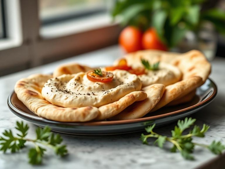 Pita with hummus