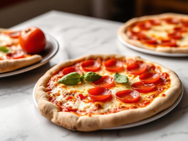Pizza Bianca with Pepperoni