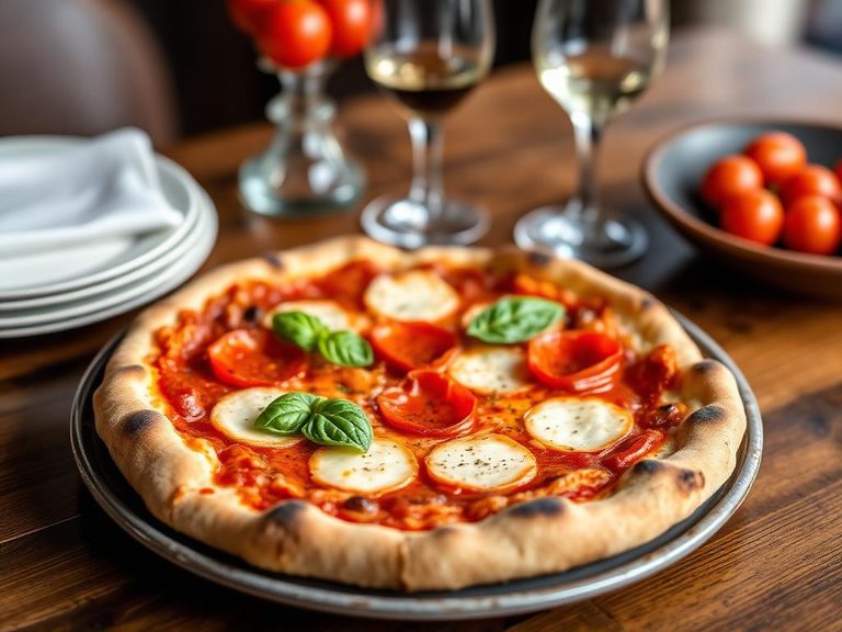 Pizza Margherita (with pepperoni added)