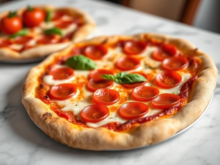 Pizza Margherita with Pepperoni