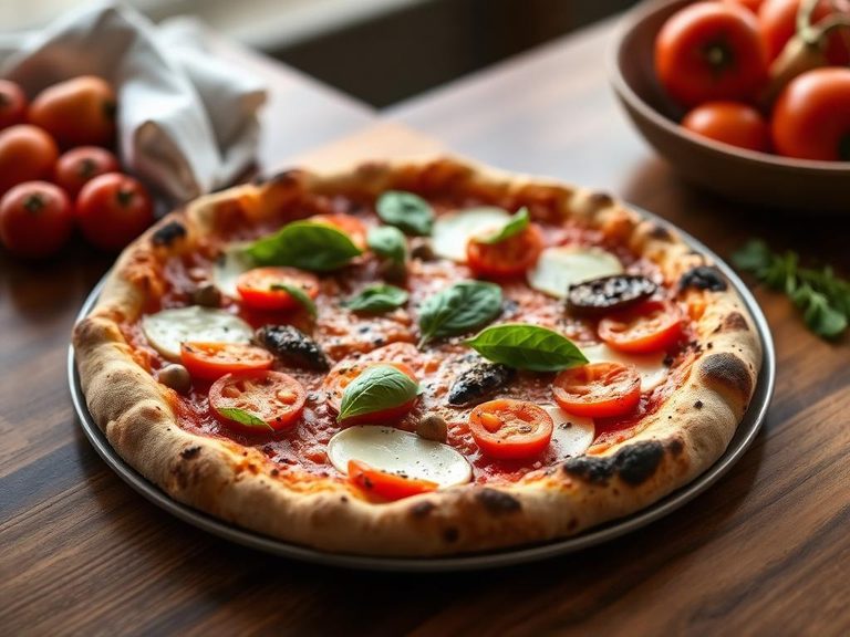 Pizza Margherita with Vegetables