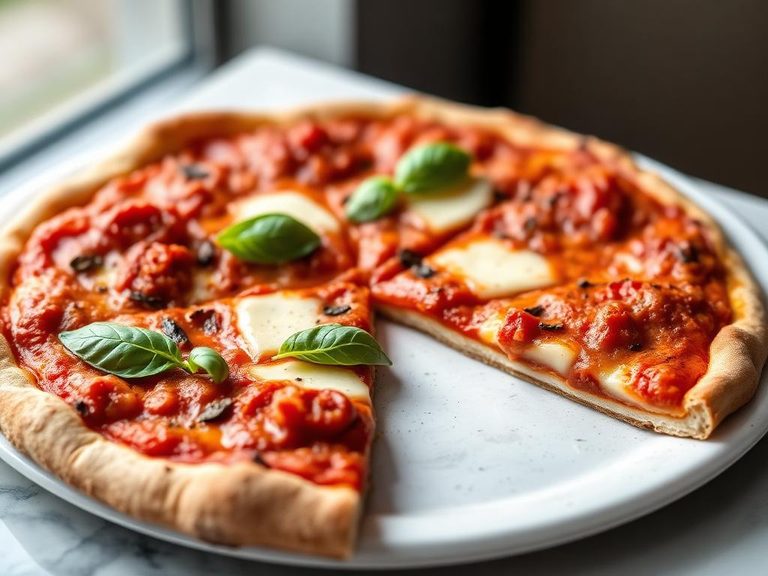 Pizza Marinara (technically no cheese, but a related white base)