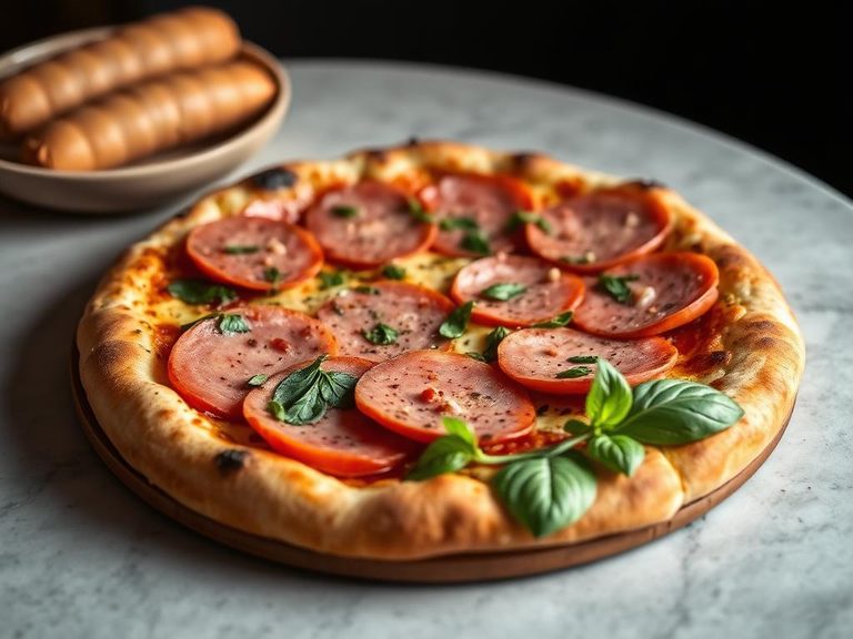 Pizza Mortadella e Pistacchio