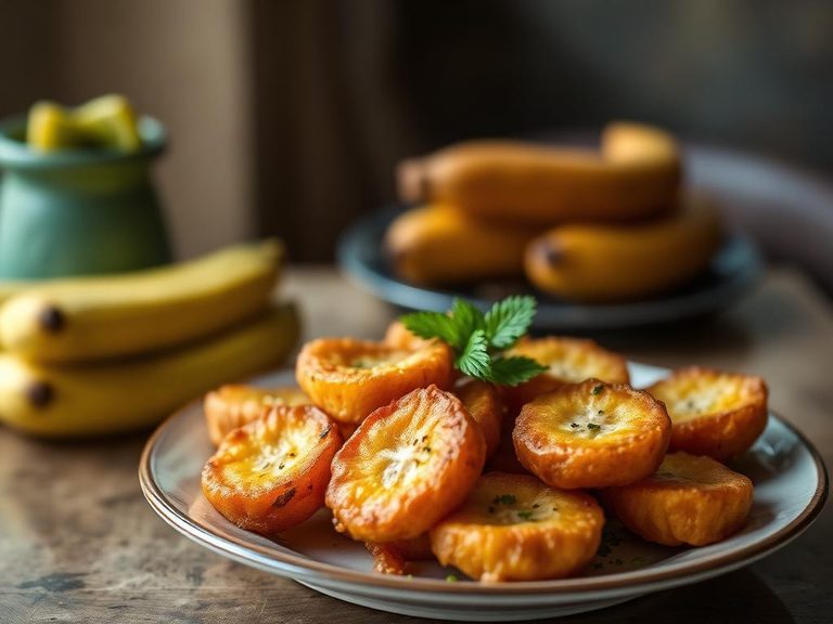 Plátanos Maduros (sweet fried ripe plantains)