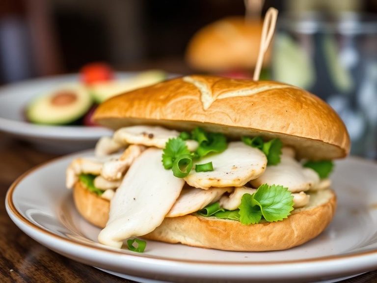 Poached Chicken Sandwich
