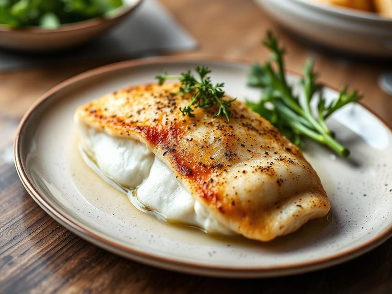 Poached Haddock