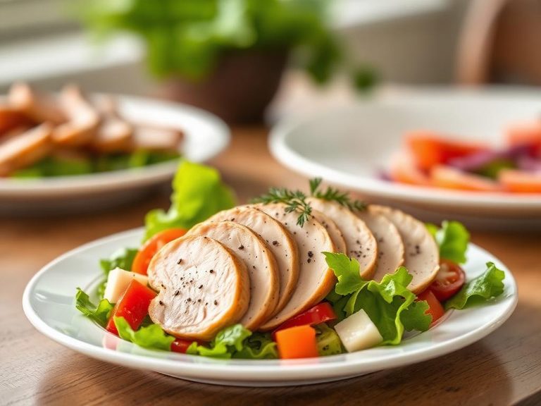 Poached Turkey Breast Salad
