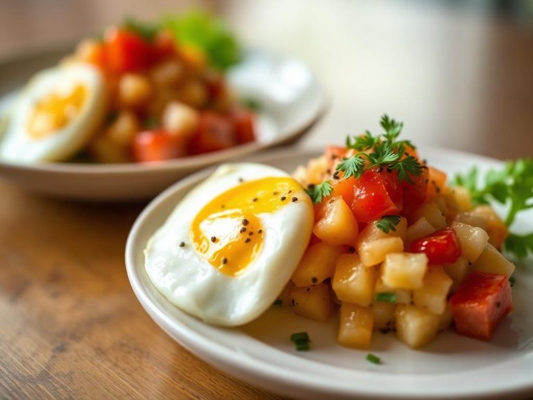 Poke and eggs