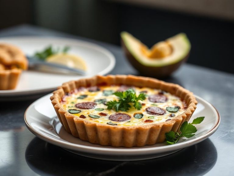 Poke green quiche