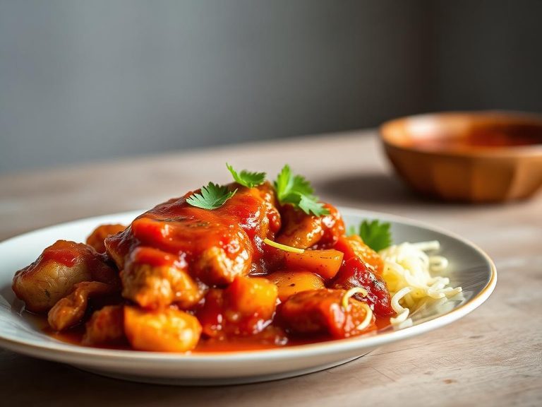 Pollo en Salsa Roja