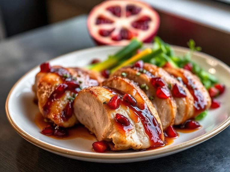 Pomegranate Glazed Chicken