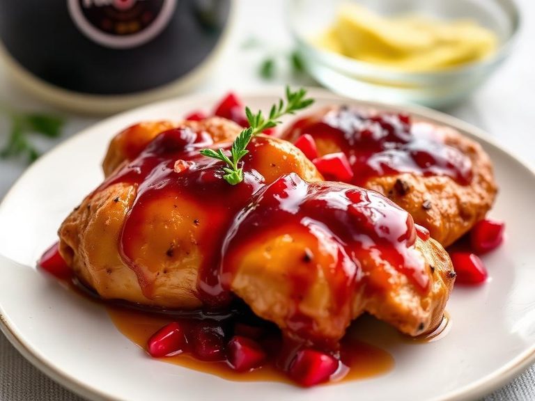 Pomegranate Molasses Glazed Chicken