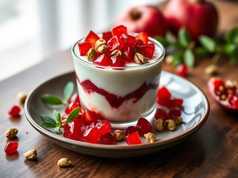 Pomegranate & Pistachio Yogurt Parfait