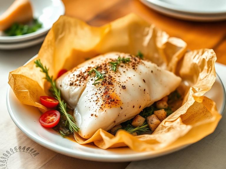 Pompano en Papillote