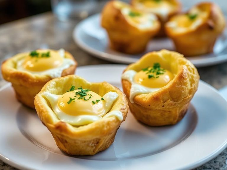 Popovers with Eggs and Cheese