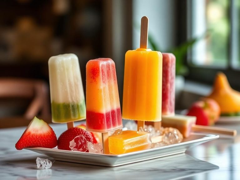 Popsicles or ice pops