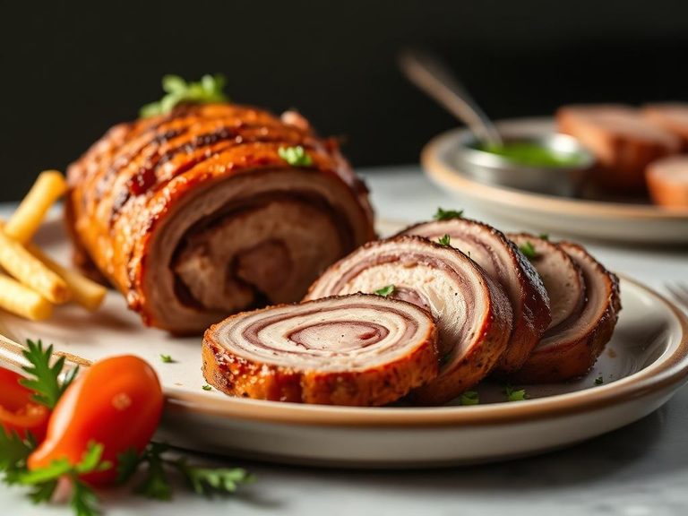 Porchetta (Italian rolled and roasted pork belly)