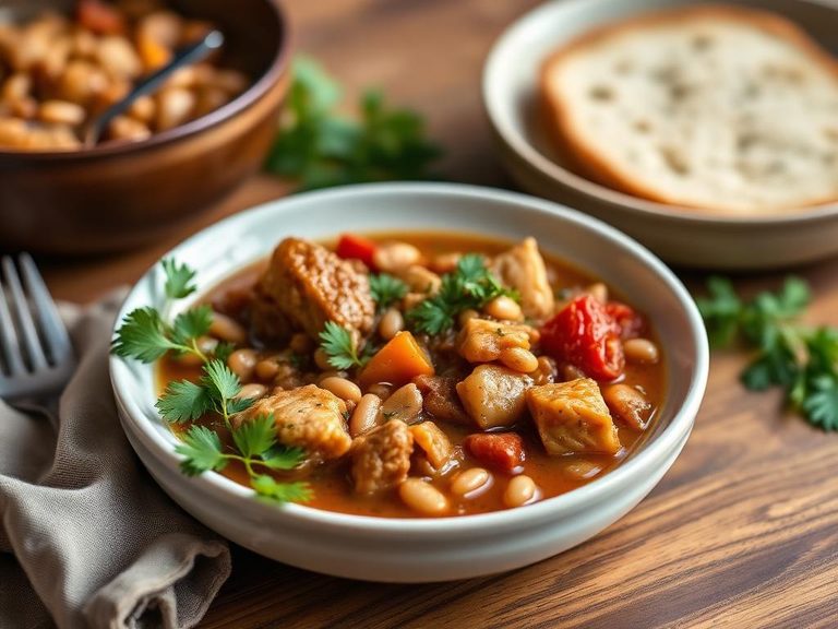 Pork and bean stew
