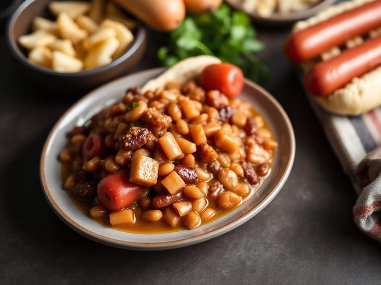 Pork and Beans with Hot Dogs