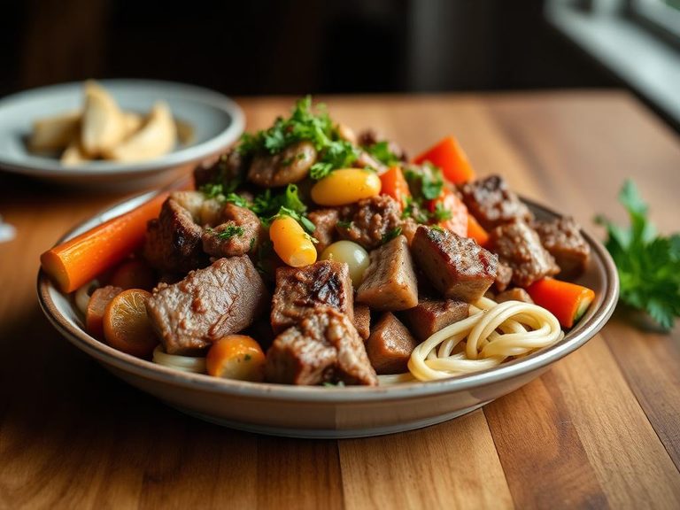 Pork and Mixed Vegetable Medley