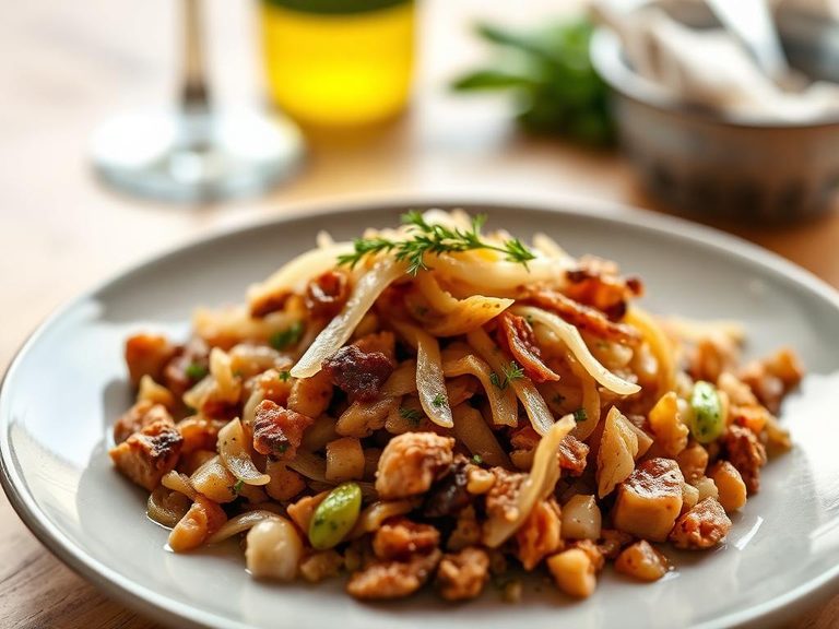 Pork and Onion Hash