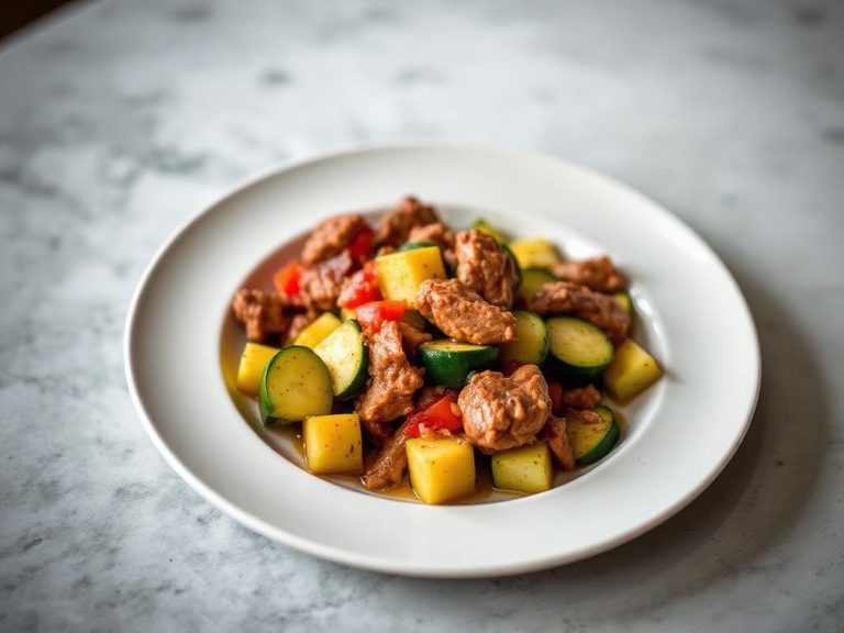 Pork and Zucchini Sauté