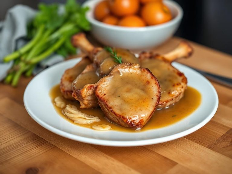 Pork Chops with Applesauce