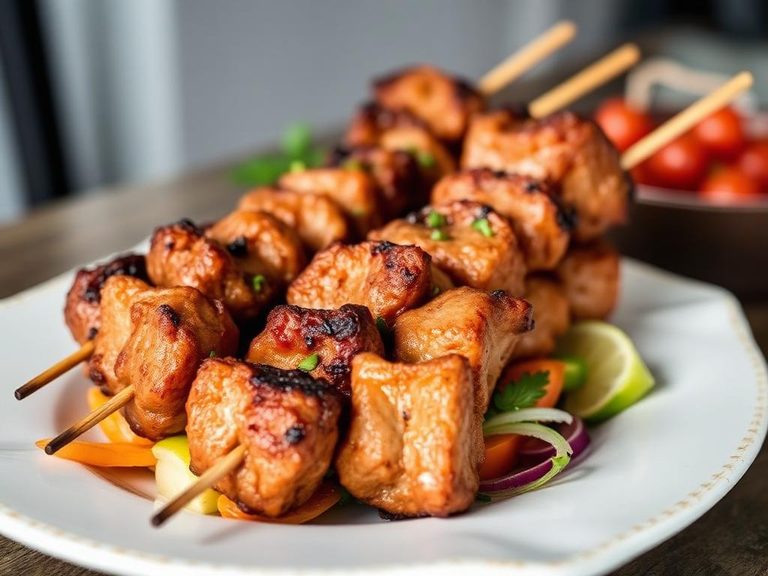Pork kebabs