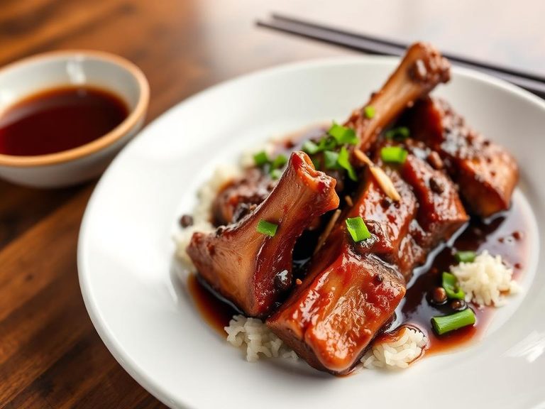 Pork Loin Ribs in Black Bean Sauce
