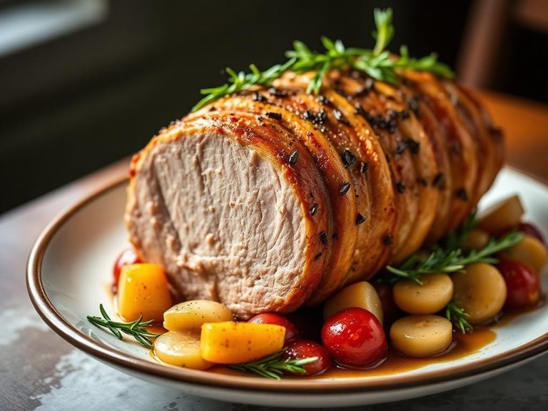 Pork Loin Roast with Garlic and Rosemary
