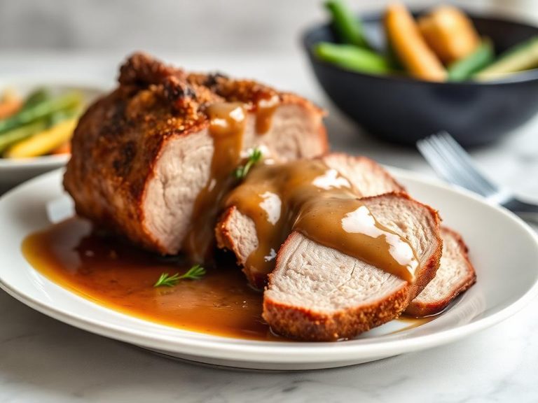 Pork Loin Roast with Gravy