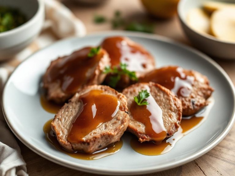 Pork Medallions with Apple Cider Glaze