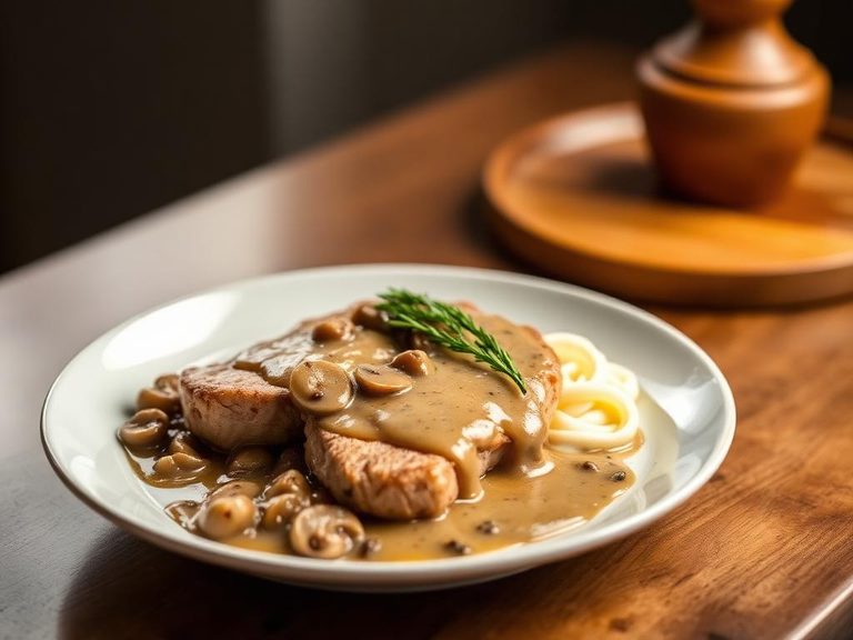Pork Medallions with Mushroom Gravy
