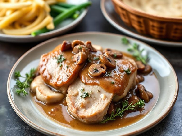 Pork Medallions with Mushroom Sauce