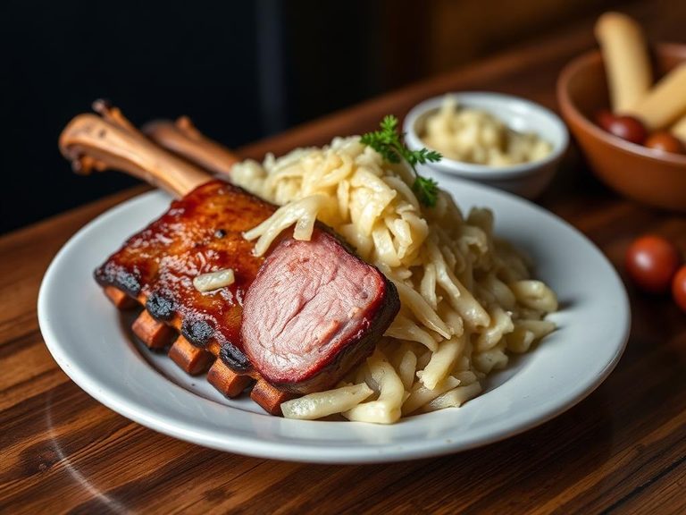 Pork Ribs with Sauerkraut