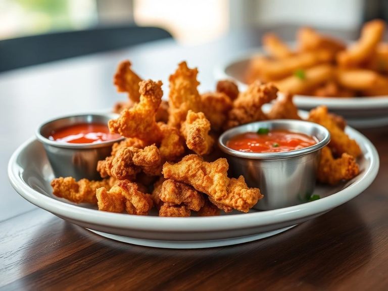 Pork Rinds with Hot Sauce