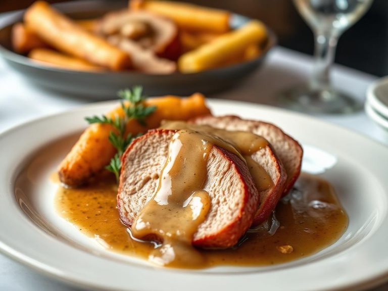 Pork Roast Dinner with Gravy